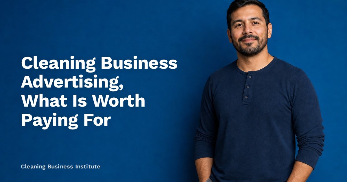 Cleaning Business Advertising, What Is Worth Paying For