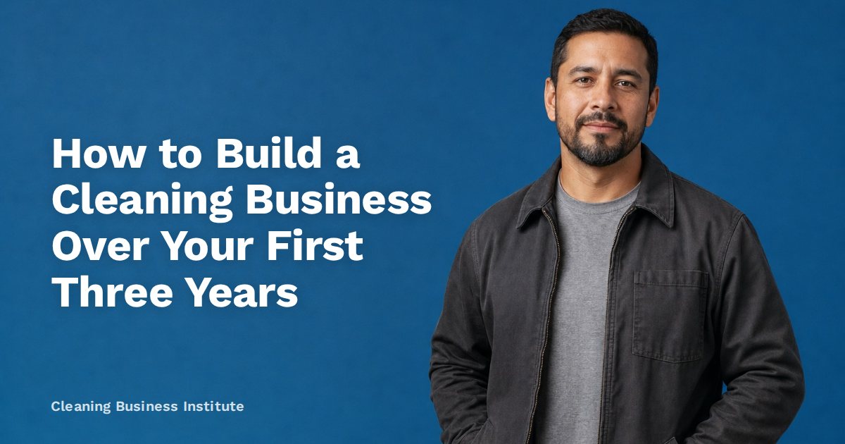 How to Build a Cleaning Business Over Your First Three Years