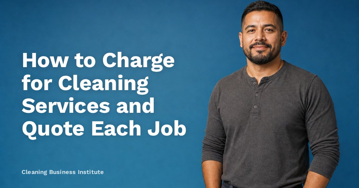How to Charge for Cleaning Services and Quote Each Job