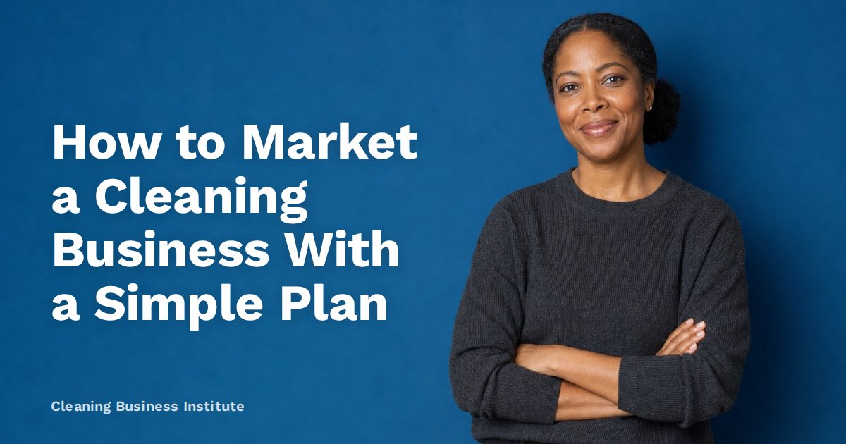 How to Market a Cleaning Business With a Simple Plan