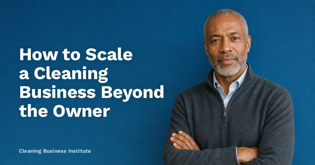 How to Scale a Cleaning Business Beyond the Owner