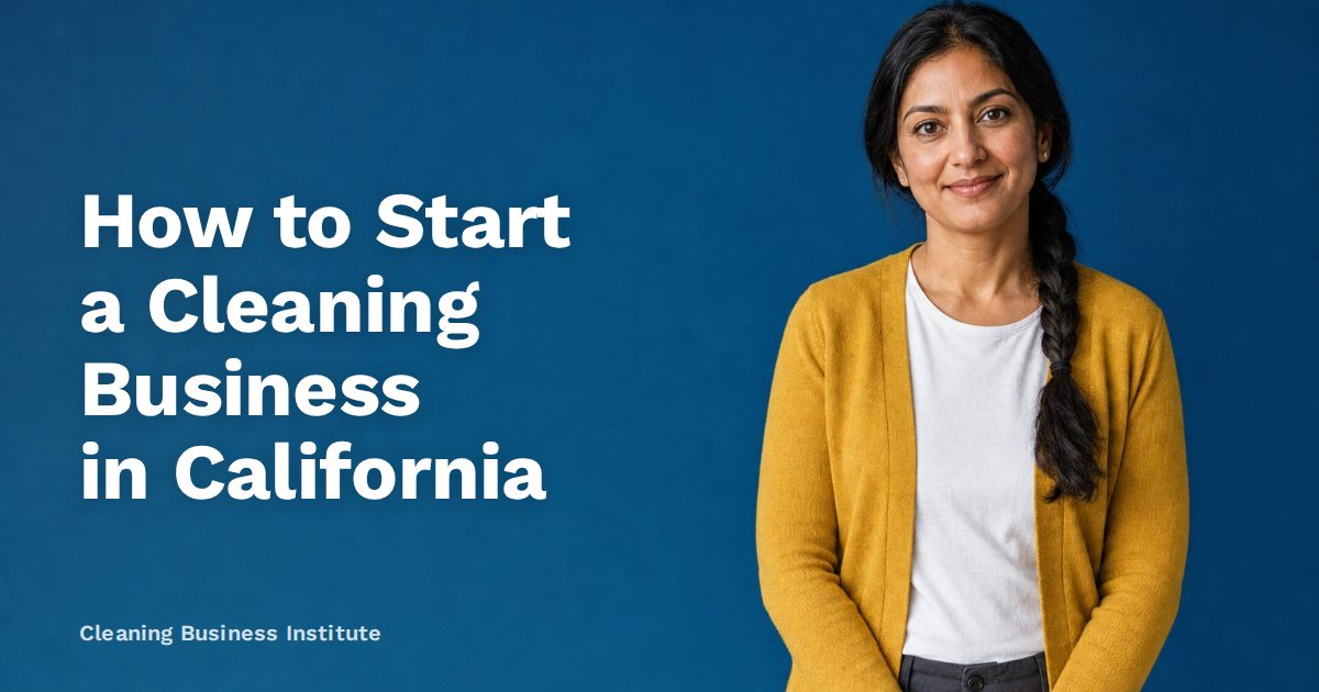 How to Start a Cleaning Business in California