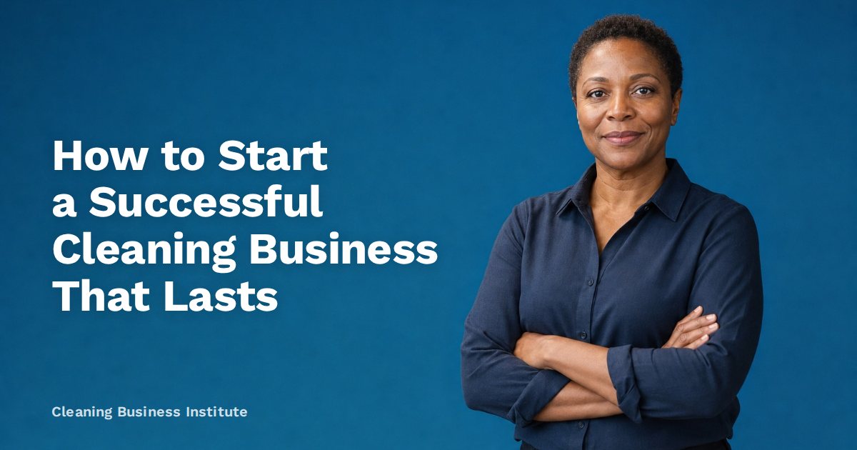 How to Start a Successful Cleaning Business That Lasts