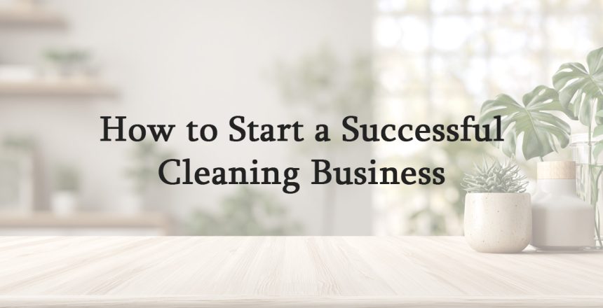 How to Start a Successful Cleaning Business